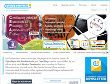 Tablet Screenshot of centroexcelentia.com